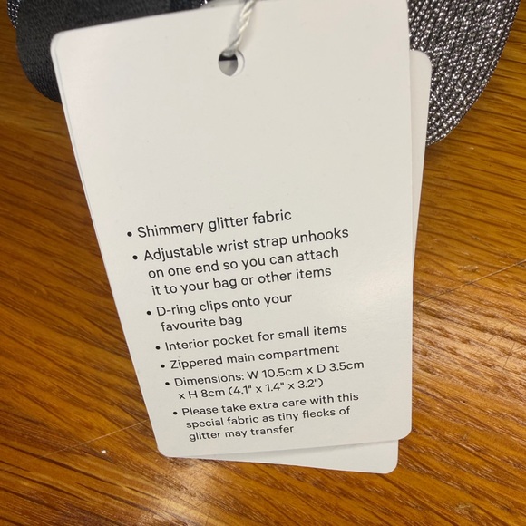 Lululemon Everywhere Belt Bag Nano Glitter Silver Mini Pouch Wristlet NWT - Picture 9 of 9